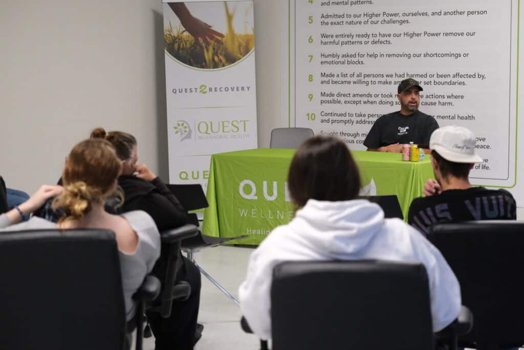 Quest Wellness Center guest speaker session with Bubba Ginnetty