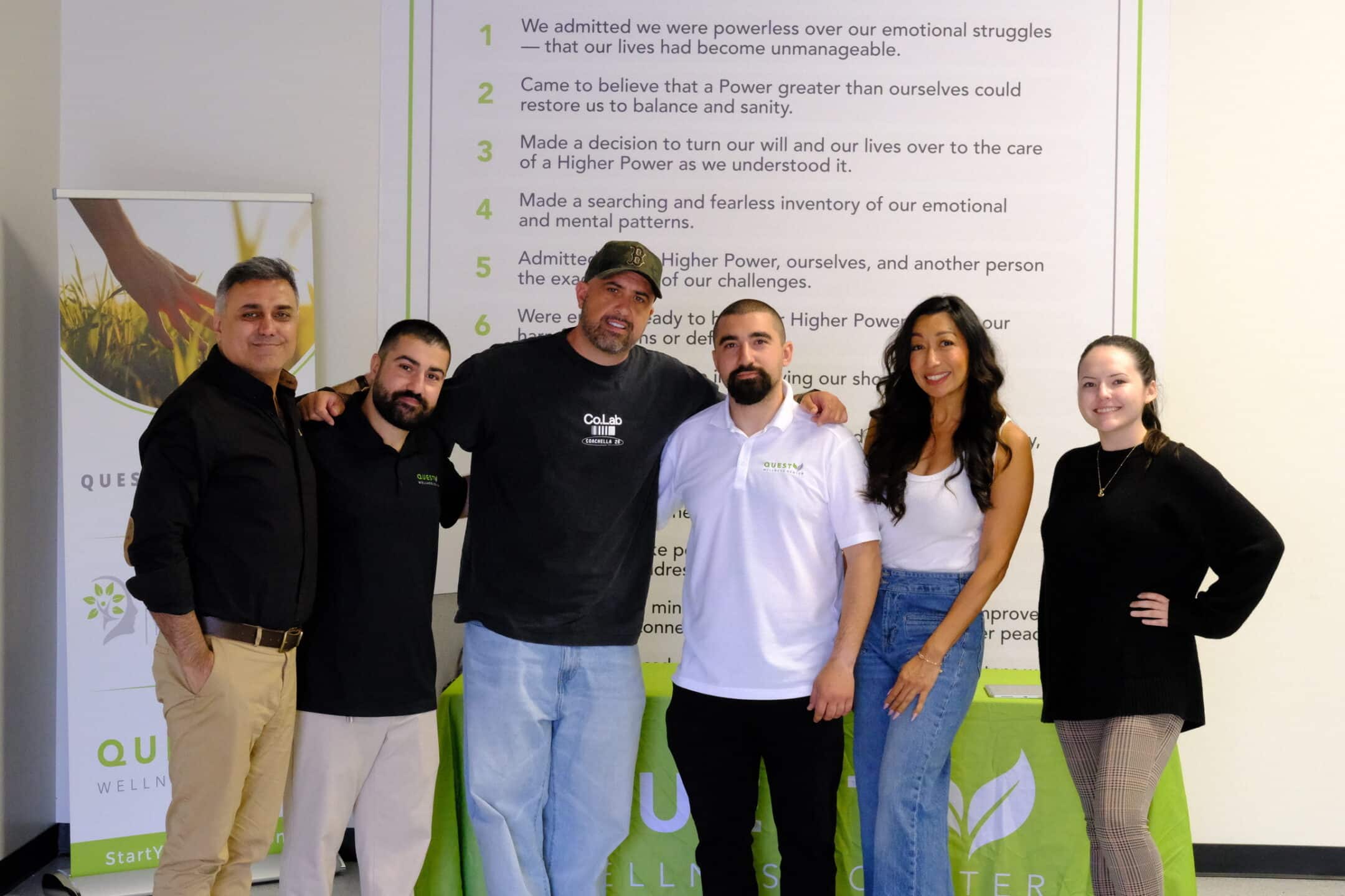 Ryan "Bubba" Ginnetty with the Quest Wellness Center team